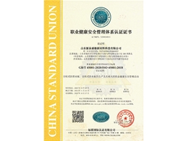職業(yè)健康安全管理體系認(rèn)證證書